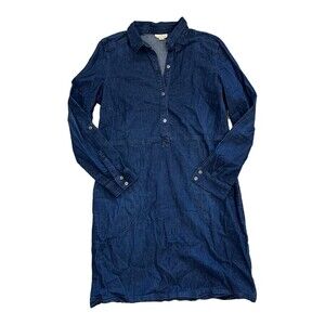 J. Jill Denim Blue Shirt Dress M